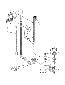 Fill, Drain And Overfill Parts parts for Kenmore Dishwasher 665.13293K116 (66513293K116, 665 13293K116) from AppliancePartsPros.com