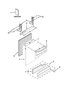 Door And Panel Parts parts for Kenmore Dishwasher 665.13293K116 (66513293K116, 665 13293K116) from AppliancePartsPros.com