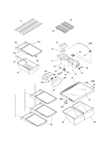 Shelves parts for Kenmore Refrigerator 253.66174503 (25366174503, 253 66174503) from AppliancePartsPros.com