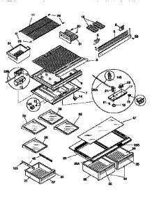 Shelving And Drawers parts for Kenmore Refrigerator 253.66847790 (25366847790, 253 66847790) from AppliancePartsPros.com