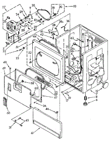 Lower Cabinet And Front Panel parts for Kenmore Dryer 110.86402110 (11086402110, 110 86402110) from AppliancePartsPros.com