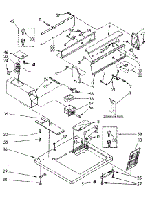 Top And Console Parts parts for Kenmore Dryer 110.86405110 (11086405110, 110 86405110) from AppliancePartsPros.com