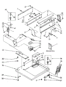 Top And Console parts for Kenmore Dryer 110.86405120 (11086405120, 110 86405120) from AppliancePartsPros.com