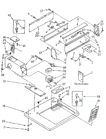 Top And Console parts for Kenmore Dryer 110.86405130 (11086405130, 110 86405130) from AppliancePartsPros.com