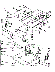 Top And Console Parts parts for Kenmore Dryer 110.86405800 (11086405800, 110 86405800) from AppliancePartsPros.com