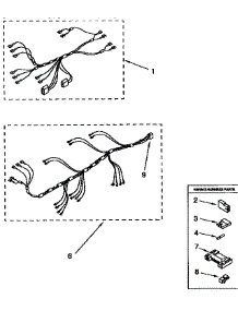 Wiring Harness parts for Kenmore Dryer 110.86405840 (11086405840, 110 86405840) from AppliancePartsPros.com