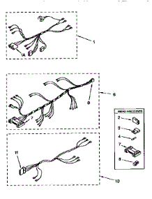 Wiring Harness parts for Kenmore Dryer 110.86405860 (11086405860, 110 86405860) from AppliancePartsPros.com