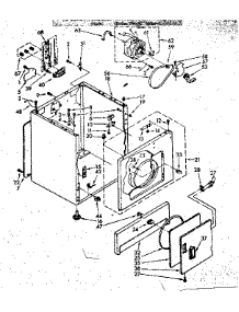 Cabinet Parts parts for Kenmore Dryer 110.86406150 (11086406150, 110 86406150) from AppliancePartsPros.com