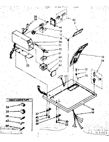 Top And Coin Box Parts parts for Kenmore Dryer 110.86406150 (11086406150, 110 86406150) from AppliancePartsPros.com