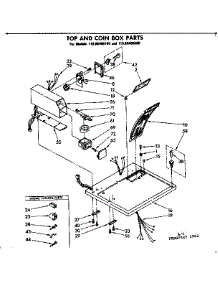 Top And Coin Box Parts parts for Kenmore Dryer 110.86406800 (11086406800, 110 86406800) from AppliancePartsPros.com