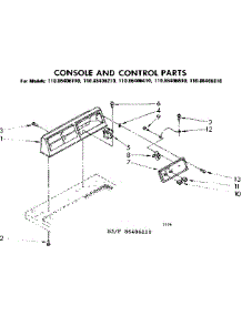 Console And Control Parts parts for Kenmore Dryer 110.86406810 (11086406810, 110 86406810) from AppliancePartsPros.com