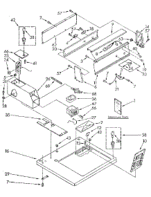 Top And Console parts for Kenmore Dryer 110.86407130 (11086407130, 110 86407130) from AppliancePartsPros.com