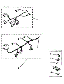 Wiring Harness parts for Kenmore Dryer 110.86407140 (11086407140, 110 86407140) from AppliancePartsPros.com