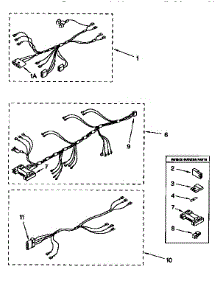 Wiring Harness parts for Kenmore Dryer 110.86407160 (11086407160, 110 86407160) from AppliancePartsPros.com