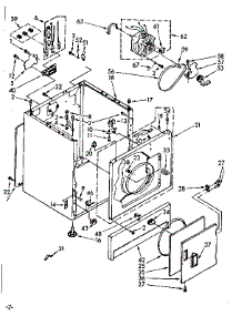 Cabinet Parts parts for Kenmore Dryer 110.86407800 (11086407800, 110 86407800) from AppliancePartsPros.com