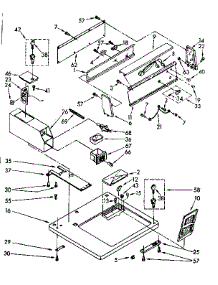Top And Console Parts parts for Kenmore Dryer 110.86407800 (11086407800, 110 86407800) from AppliancePartsPros.com