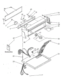 Top And Console Parts parts for Kenmore Dryer 110.86427100 (11086427100, 110 86427100) from AppliancePartsPros.com