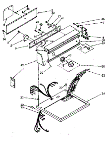 Top And Console parts for Kenmore Dryer 110.86427710 (11086427710, 110 86427710) from AppliancePartsPros.com