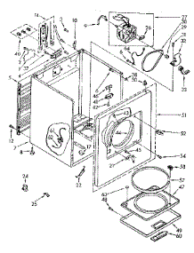 Cabinet Parts parts for Kenmore Dryer 110.86467100 (11086467100, 110 86467100) from AppliancePartsPros.com