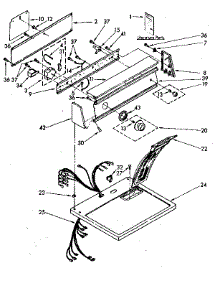 Top And Console parts for Kenmore Dryer 110.86467710 (11086467710, 110 86467710) from AppliancePartsPros.com