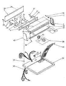 Top And Console Parts parts for Kenmore Dryer 110.86467800 (11086467800, 110 86467800) from AppliancePartsPros.com