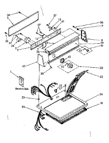 Top And Console Parts parts for Kenmore Dryer 110.86467900 (11086467900, 110 86467900) from AppliancePartsPros.com