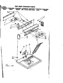 Top And Console Parts parts for Kenmore Dryer 110.86470820 (11086470820, 110 86470820) from AppliancePartsPros.com