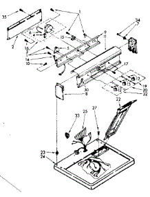 Top And Console Parts parts for Kenmore Dryer 110.86471310 (11086471310, 110 86471310) from AppliancePartsPros.com