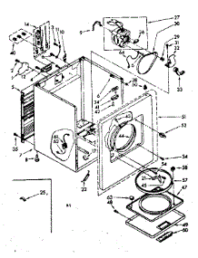 Cabinet Parts parts for Kenmore Dryer 110.86475130 (11086475130, 110 86475130) from AppliancePartsPros.com