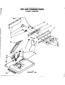 Top And Console Parts parts for Kenmore Dryer 110.86475300 (11086475300, 110 86475300) from AppliancePartsPros.com