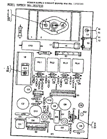 Power Supply Circuit Board parts for Kenmore Microwave 564.9997810 (5649997810, 564 9997810) from AppliancePartsPros.com