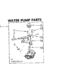 Water Pump Parts parts for Kenmore Washer 110.83252110 (11083252110, 110 83252110) from AppliancePartsPros.com