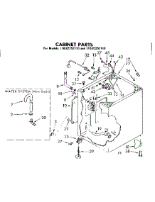 Cabinet Parts parts for Kenmore Washer 110.83252110 (11083252110, 110 83252110) from AppliancePartsPros.com