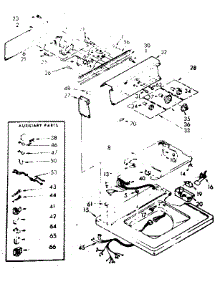 Top And Console Parts parts for Kenmore Washer 110.83263800 (11083263800, 110 83263800) from AppliancePartsPros.com