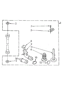 Miscellaneous parts for Kenmore Washer 110.83271420 (11083271420, 110 83271420) from AppliancePartsPros.com