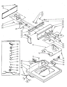 Top And Console parts for Kenmore Washer 110.83271420 (11083271420, 110 83271420) from AppliancePartsPros.com