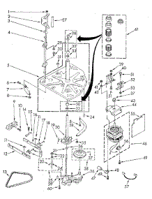 Drive parts for Kenmore Washer 110.83271420 (11083271420, 110 83271420) from AppliancePartsPros.com