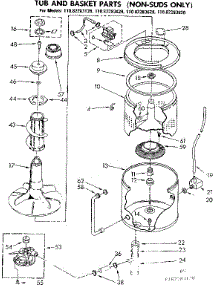Tub And Basket Parts Non-Suds Only parts for Kenmore Washer 110.83283120 (11083283120, 110 83283120) from AppliancePartsPros.com