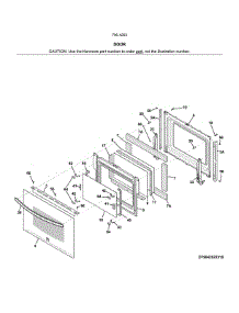 Door parts for Kenmore Electric Range 790.4253131A (7904253131A, 790 4253131A) from AppliancePartsPros.com
