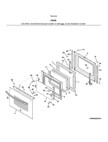 Door parts for Kenmore Range 790.42532311 (79042532311, 790 42532311) from AppliancePartsPros.com