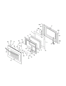 Door parts for Kenmore Range 790.42533310 (79042533310, 790 42533310) from AppliancePartsPros.com
