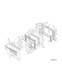 Door parts for Kenmore Range 790.42542311 (79042542311, 790 42542311) from AppliancePartsPros.com