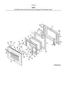 Door parts for Kenmore Range 790.42543319 (79042543319, 790 42543319) from AppliancePartsPros.com