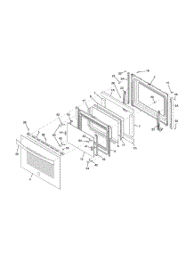Door parts for Kenmore Range 790.42562310 (79042562310, 790 42562310) from AppliancePartsPros.com