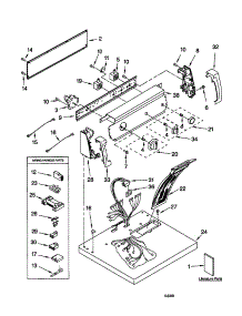 Top And Console parts for Kenmore Dryer 110.70814990 (11070814990, 110 70814990) from AppliancePartsPros.com