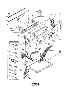 Top And Console parts for Kenmore Dryer 110.70832991 (11070832991, 110 70832991) from AppliancePartsPros.com