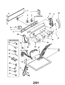 Top And Console parts for Kenmore Dryer 110.70842991 (11070842991, 110 70842991) from AppliancePartsPros.com