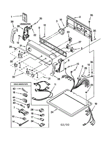 Top And Console parts for Kenmore Dryer 110.70907990 (11070907990, 110 70907990) from AppliancePartsPros.com