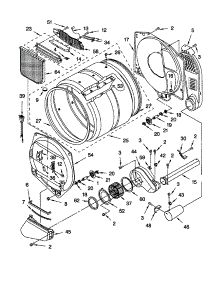 Bulkhead parts for Kenmore Dryer 110.70922990 (11070922990, 110 70922990) from AppliancePartsPros.com