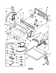 Top And Console parts for Kenmore Dryer 110.70924990 (11070924990, 110 70924990) from AppliancePartsPros.com